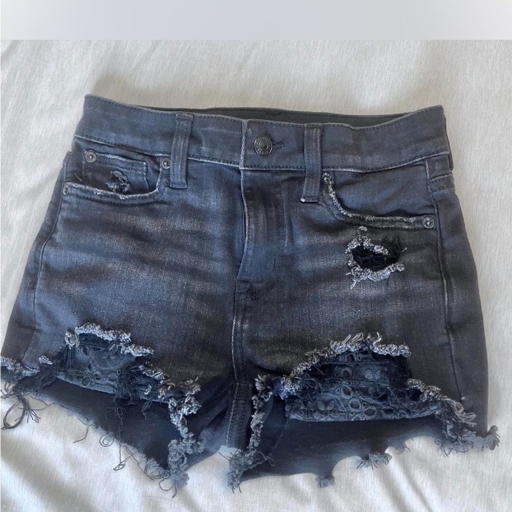 American Eagle Outfitters Black Denim Shorts